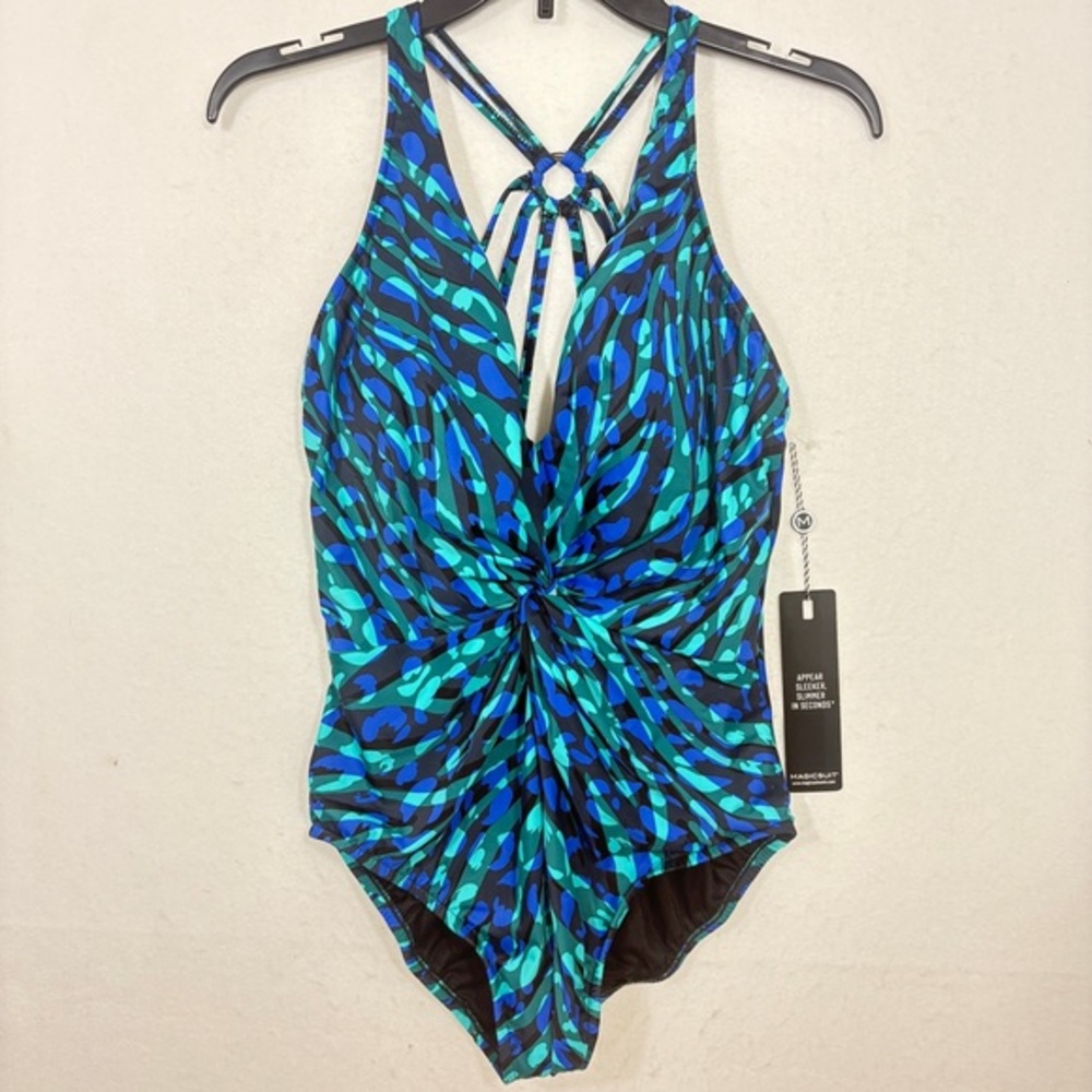 Magicsuit $160 NWT Drew One Piece in‎ Animal Instinct 12 M L - Picture 2 of 14